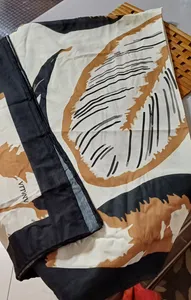 تجریه خرید روسری زنانه مدل نخی دست دوز 140 طرح برگ کد a-2995