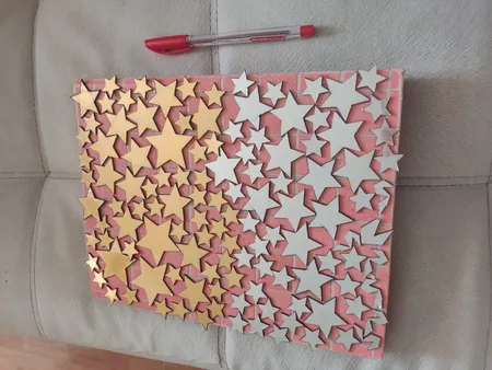 آینه فیلی طرح ستاره های سر گرد کد PG009