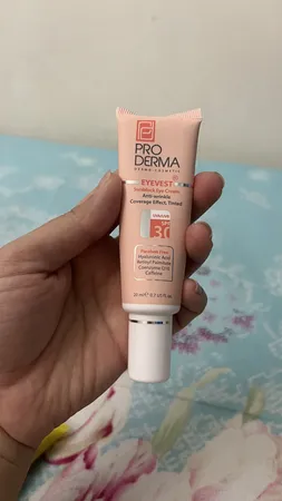 کرم دور چشم رنگی پرودرما سری Eyevest مدل Anti Wrinkle Spf 30 حجم ۲۰ میلی لیتر