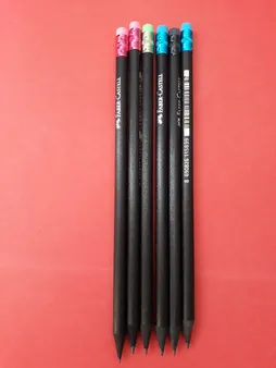 مداد مشکی فابر کاستل کد 20 بسته 6 عددی