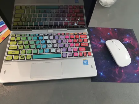 برچسب کیبورد طرح پالت کد 1 با حروف فارسی