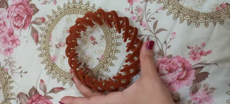 کلیپس مو زنانه مدل گوجه‌ای مخملی کد 1523 brg