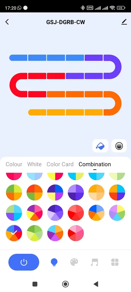 رقص نور مدل نوت موسیقی کد RGB99 -APP