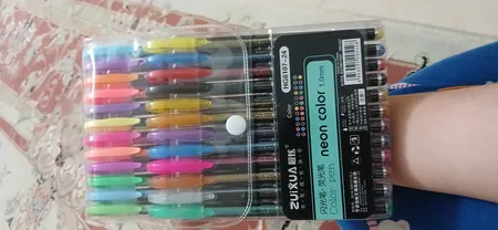 روان نویس مدل NEON GLITTER  بسته 24 عددی