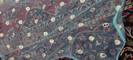 روسری زنانه مدل مینی اسکارف بابونه