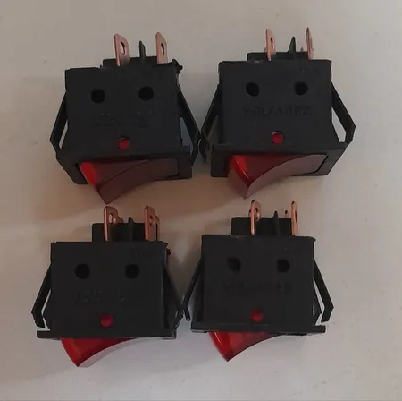 کلید صفر ویک هانی لایت بسته 4 عددی