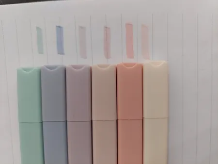 ماژیک علامت گذار مدل پاستلی مکعبی کد QJ-0924A بسته 6 عددی