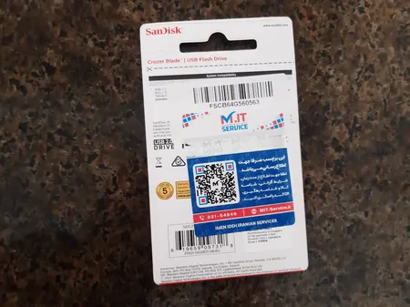 فلش مموری سن دیسک مدل Cruzer Blade CZ50 ظرفیت 64 گیگابایت با رابط USB 2.0
