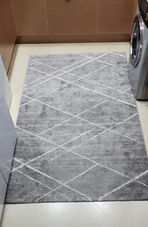 فرش ماشینی ساوین کد 4083 زمینه طوسی