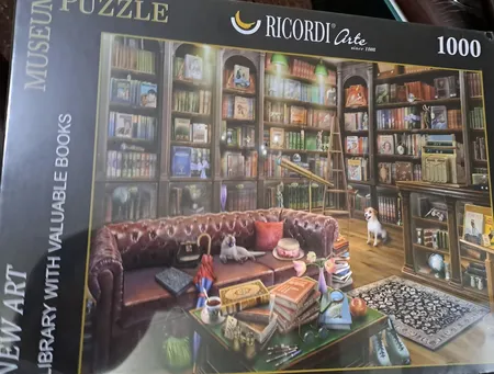 پازل 1000 تکه ریکوردی طرح کتابخانه کد 102