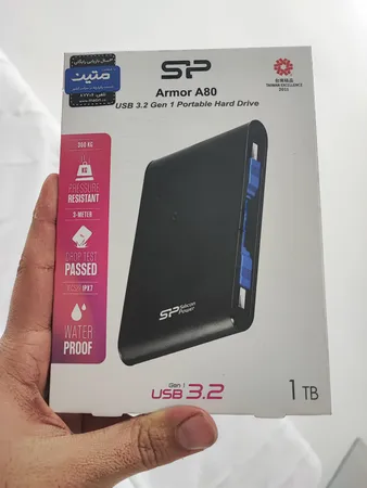 هارد اکسترنال سیلیکون پاور مدل Armor A80 B ظرفیت 1 ترابایت