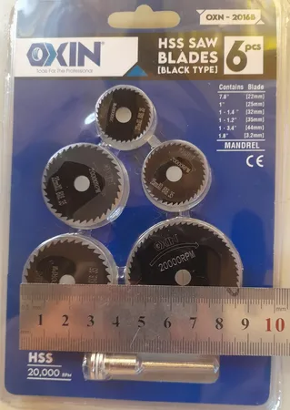 تیغ فرز انگشتی اکسین مدل OXN-2016B مجموعه 6 عددی