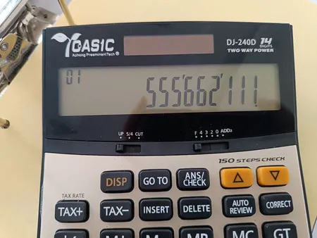 ماشین حساب کاسیک مدل DJ-240D