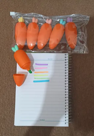 ماژیک علامت گذار مدل هویج کد 809 بسته 6 عددی