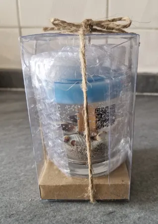 شمع دست ساز  طرح دریا مدل T1037