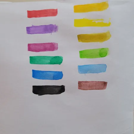 آبرنگ 12 رنگ آریا کد 2-5008