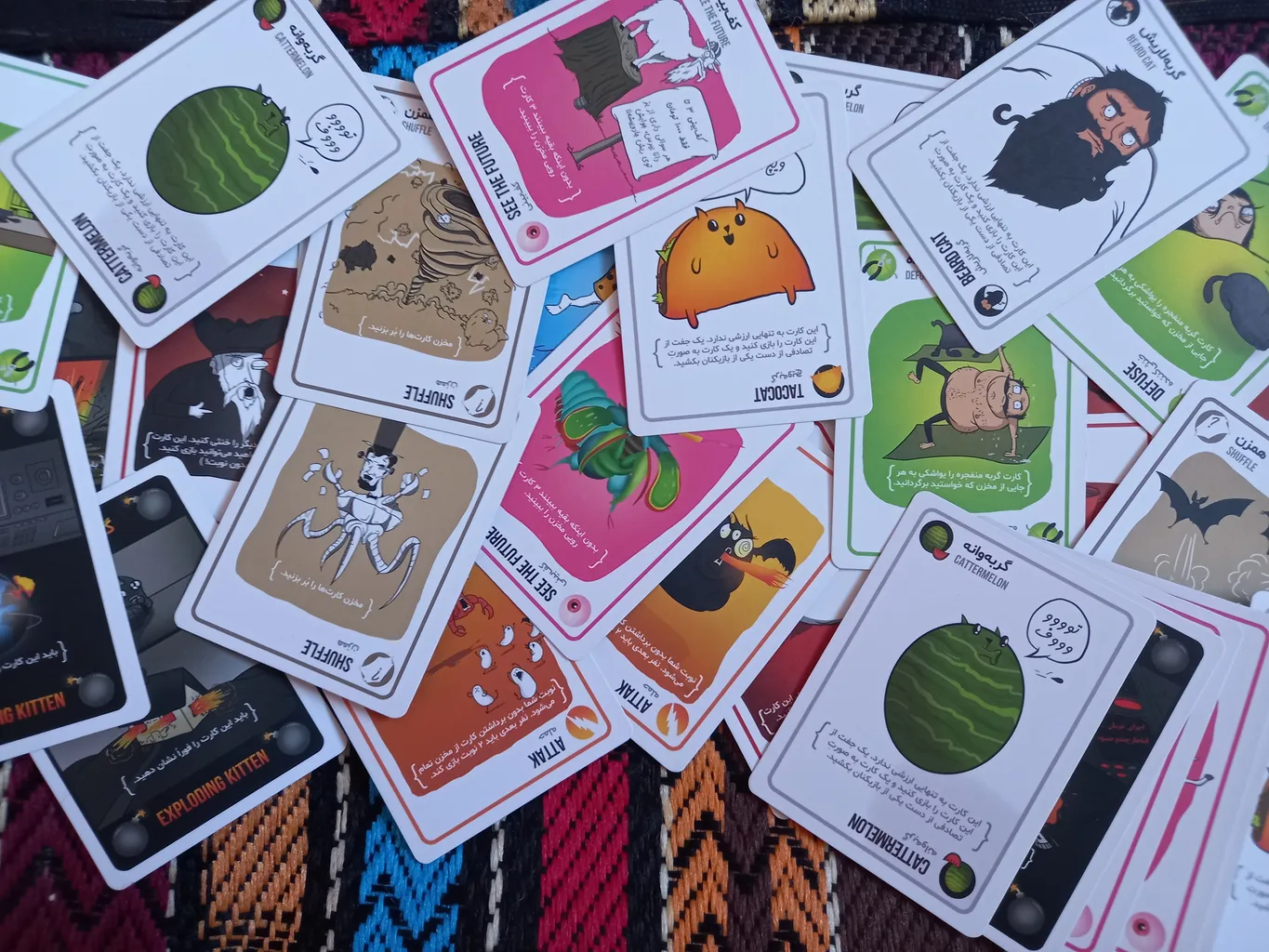 بازی فکری فندقچه مدل گربه‌های انفجاری