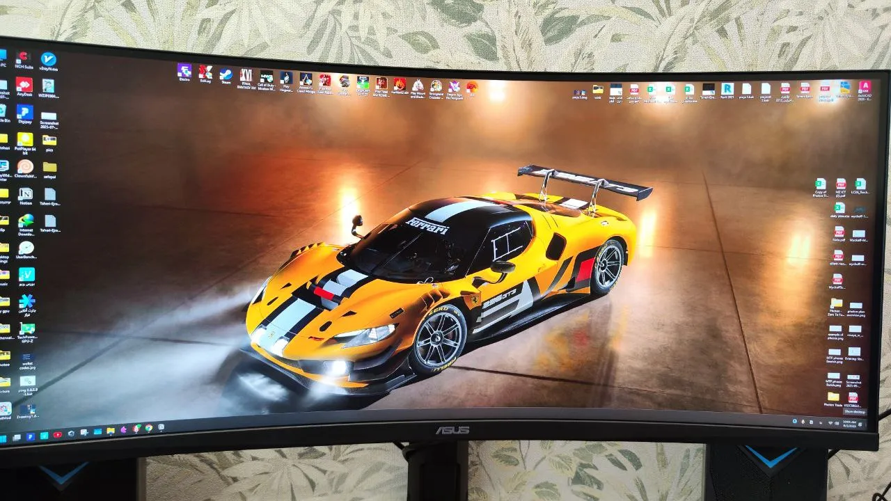 مانیتور خمیده گیمینگ 34 اینچ ایسوس مدل TUF Gaming VG34VQL3A