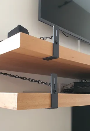 پایه نگهدارنده طبقه دیواری مدل SL11 بسته دو عددی