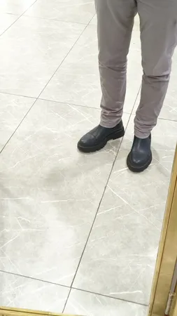 نیم بوت مردانه چرم مشهد مدل J6204-030