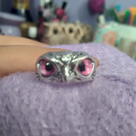 انگشتر  دخترانه مدل جغد کد 01