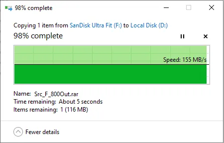 فلش مموری  سن دیسک مدل ULTRA FIT USB 3.1 CZ430 ظرفیت 64 گیگابایت