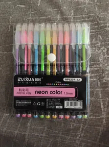 تجریه خرید خودکار رنگی مدل نئونی و پاستلی کد NP بسته 12 عددی