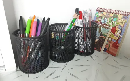 جامدادی رومیزی مدل CH101S بسته 3 عددی