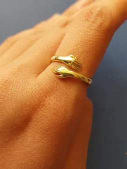 انگشتر دخترانه مدل آغوش