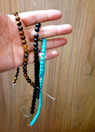 ریسه سنگ فیروزه رزالیا مدل Vina-AB-35