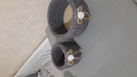 سبد قلاب بافی تریکو کد 108 مجموعه 2 عددی