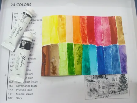 آبرنگ 24 رنگ یدیم کد 0026