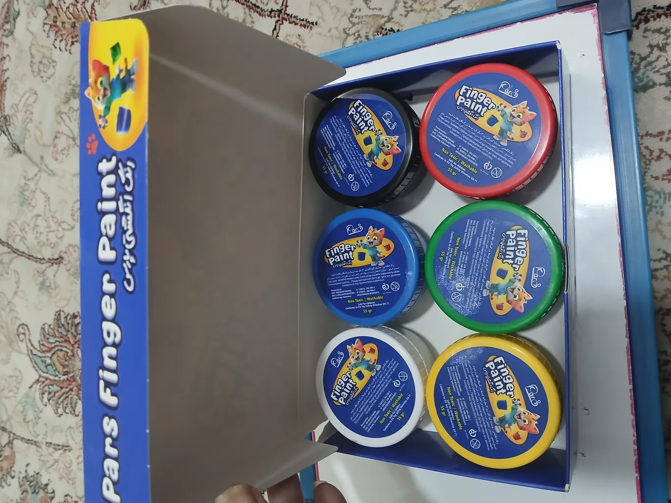 رنگ انگشتی پارس کد 0349 بسته 6 عددی