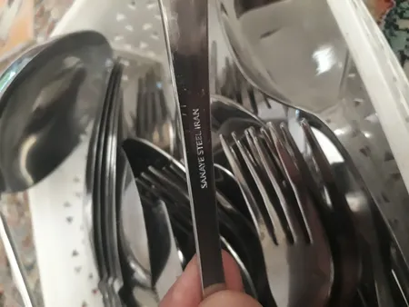 سرویس قاشق و چنگال 12 پارچه صنایع استیل ایران مدل مونزا کد 101