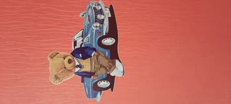 استیکر دیواری کودک گراسیپا مدل خرس و ماشین کد bc01