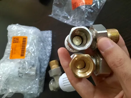 شیر رادیاتور گرما کد 120 مجموعه 2 عددی