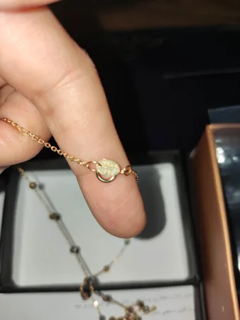 گردنبند طلا 18 عیار زنانه طلای مستجابی مدل  گوی آلبرنادو کد M50