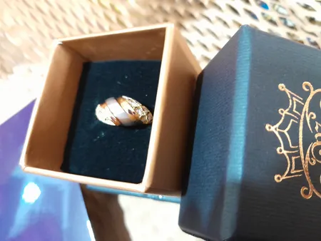 انگشتر طلا 18 عیار زنانه طلای مستجابی مدل 67134 سایز 55