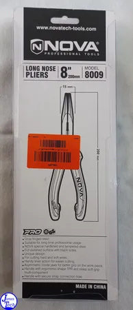 انبر دم باریک نووا مدل NTP-8009 سایز 8 اینچ