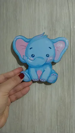 استیکر چوبی کودک باروچین مدل حیوانات آبرنگی کد 1334 مجموعه 8 عددی