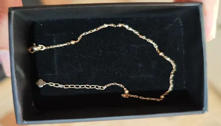 دستبند زنجیری طلا 18 عیار زنانه ماوی گالری مدل گوی 5