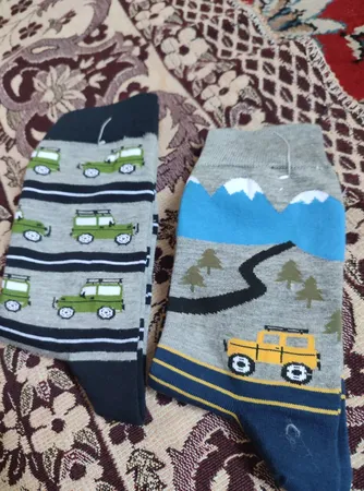 جوراب ساق بلند مردانه تن پوش هنگامه مدل پنبه کوهستان مجموعه 2 عددی