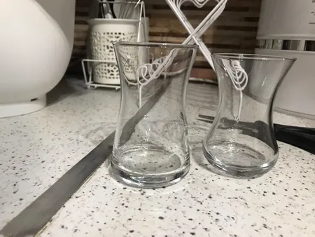 استکان پاشاباغچه مدل هیبلی بسته 6 عددی