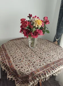 تجریه خرید سفره 4 نفره دن هوم مدل قلمکار زابلیان طرح بته سنتی کد S120