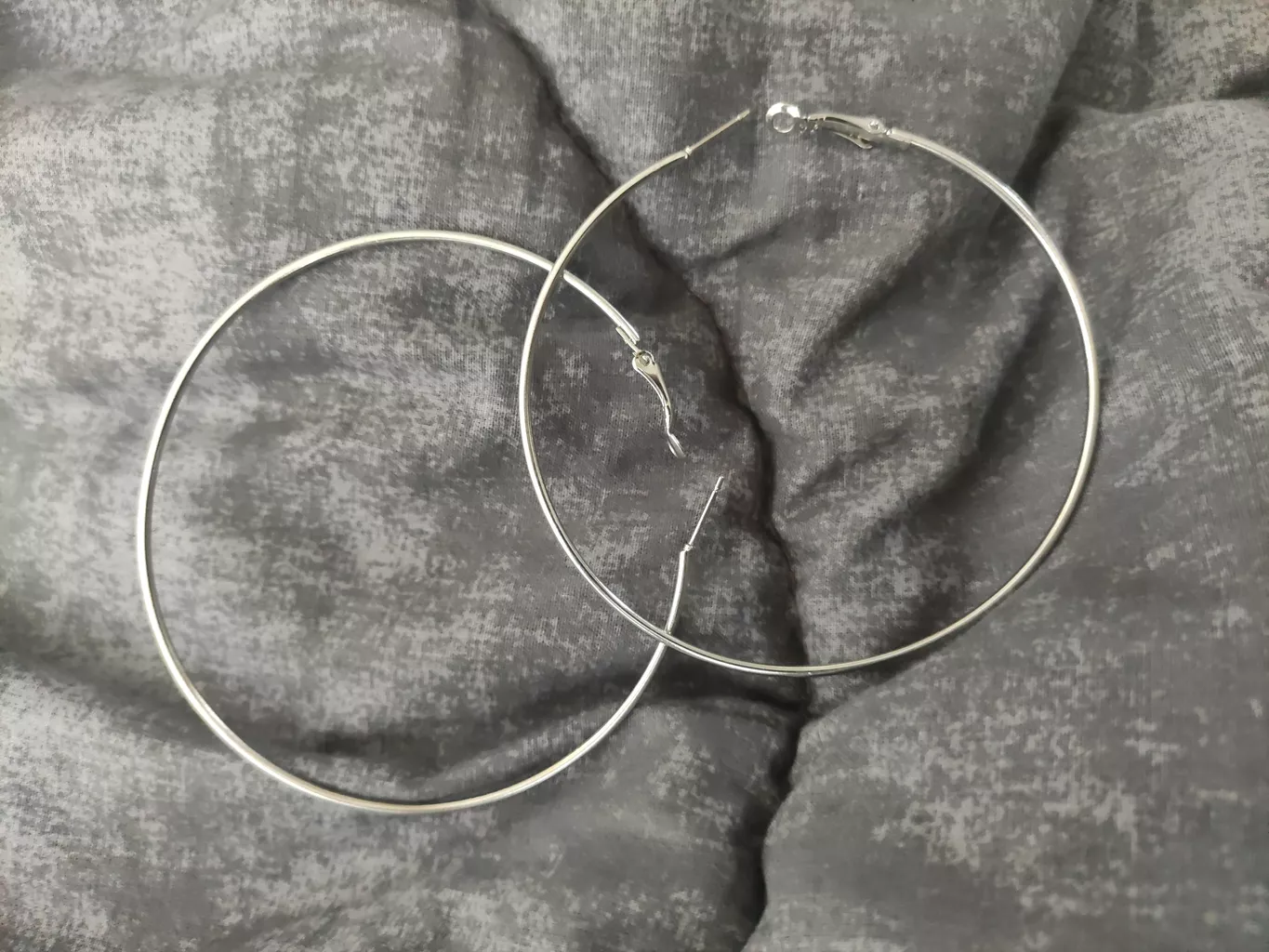 گوشواره حلقه ای استیل مارنا گالری مدل Silver