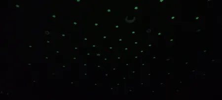 استیکر دیواری کودک مدل شب تاب طرح ستاره بسته 100 عددی