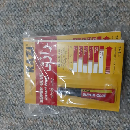 چسب قطره ای رازی مدل Super Glue حجم 3 میلی لیتر بسته 4 عددی