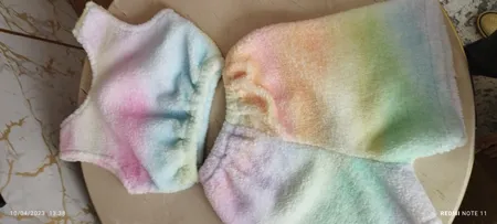 ست نیم تنه و شلوارک زنانه مدل آبرنگی