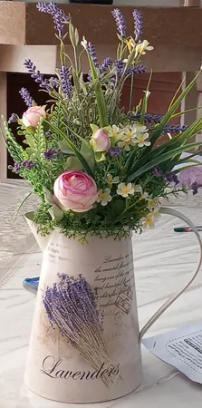 گلدان به همراه گل مصنوعی مدل WFP7003