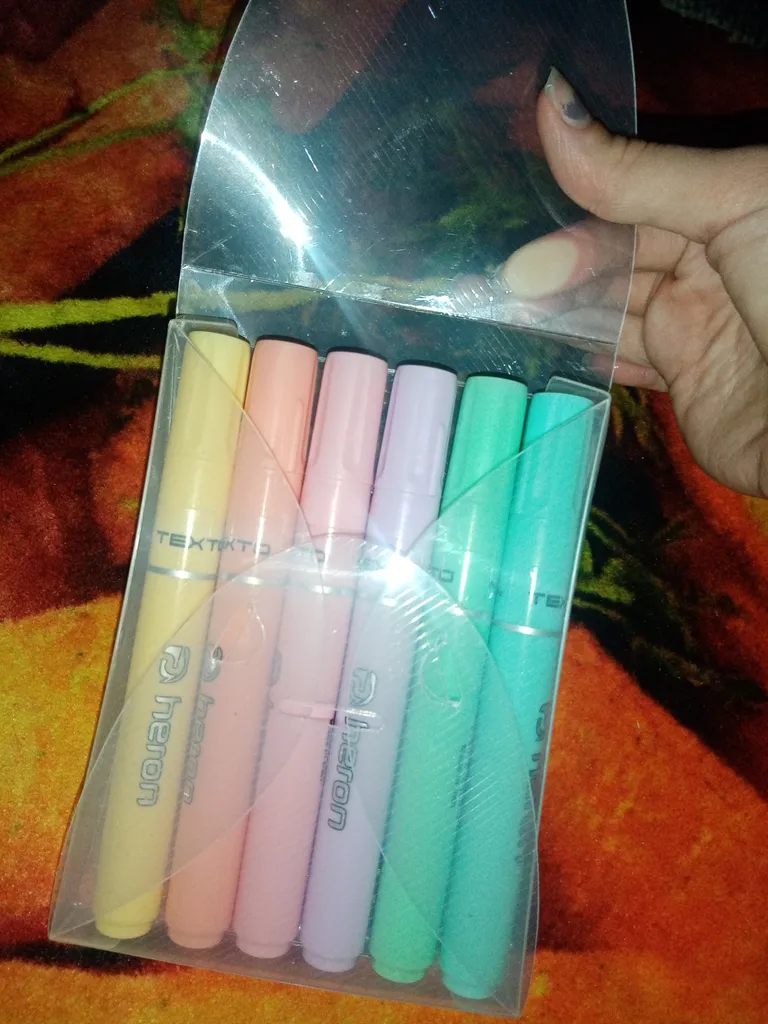 ماژیک علامت گذار هرون مدل پاستلی مجموعه 6 عددی